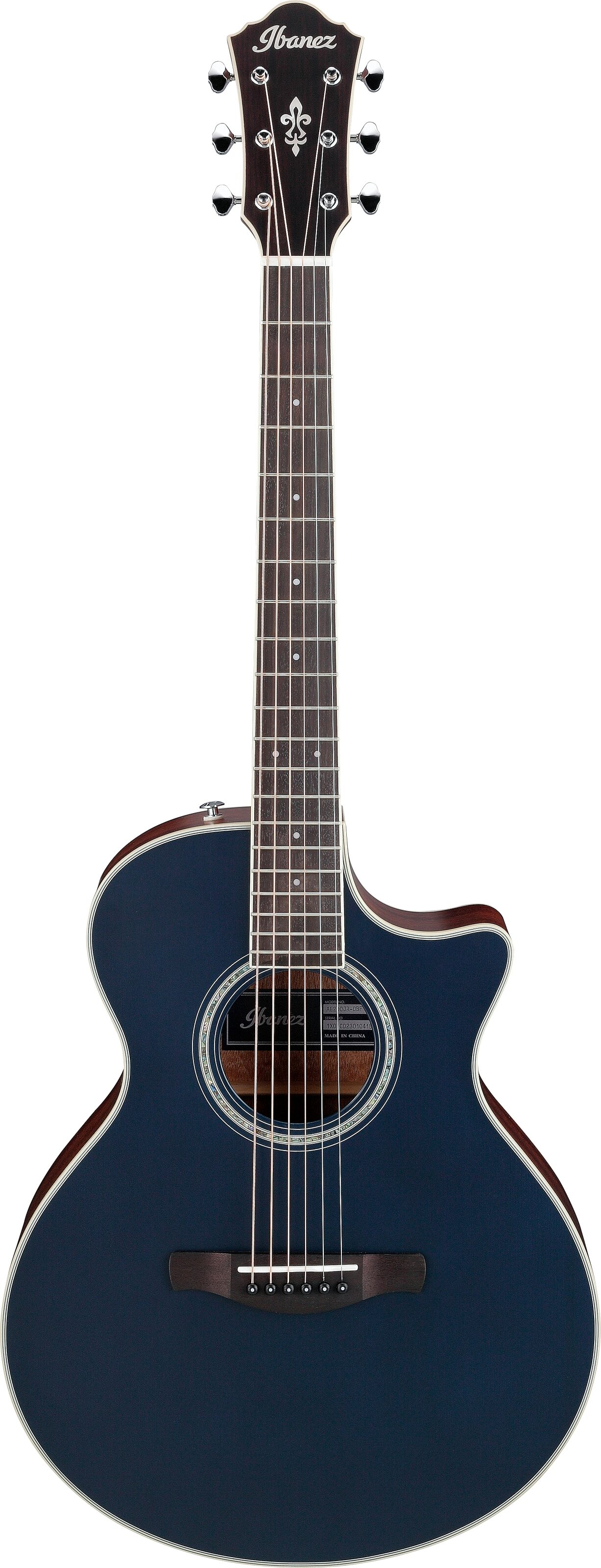 Ibanez AE200JR Acoustic-Electric Guitar (with Gig Bag), Action Position Front