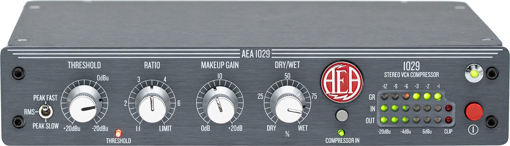 AEA Microphones 1029 Stereo VCA Compressor, New, Action Position Back
