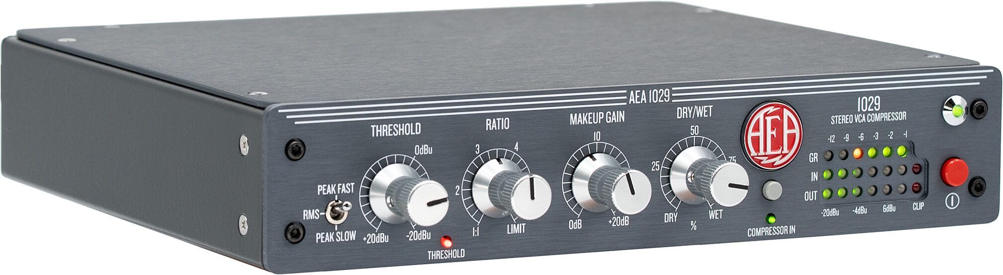 AEA Microphones 1029 Stereo VCA Compressor, New, Action Position Back