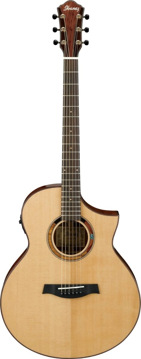 Ibanez AEW120BG Exotic Wood Bubinga Acoustic-Electric Guitar, Natural