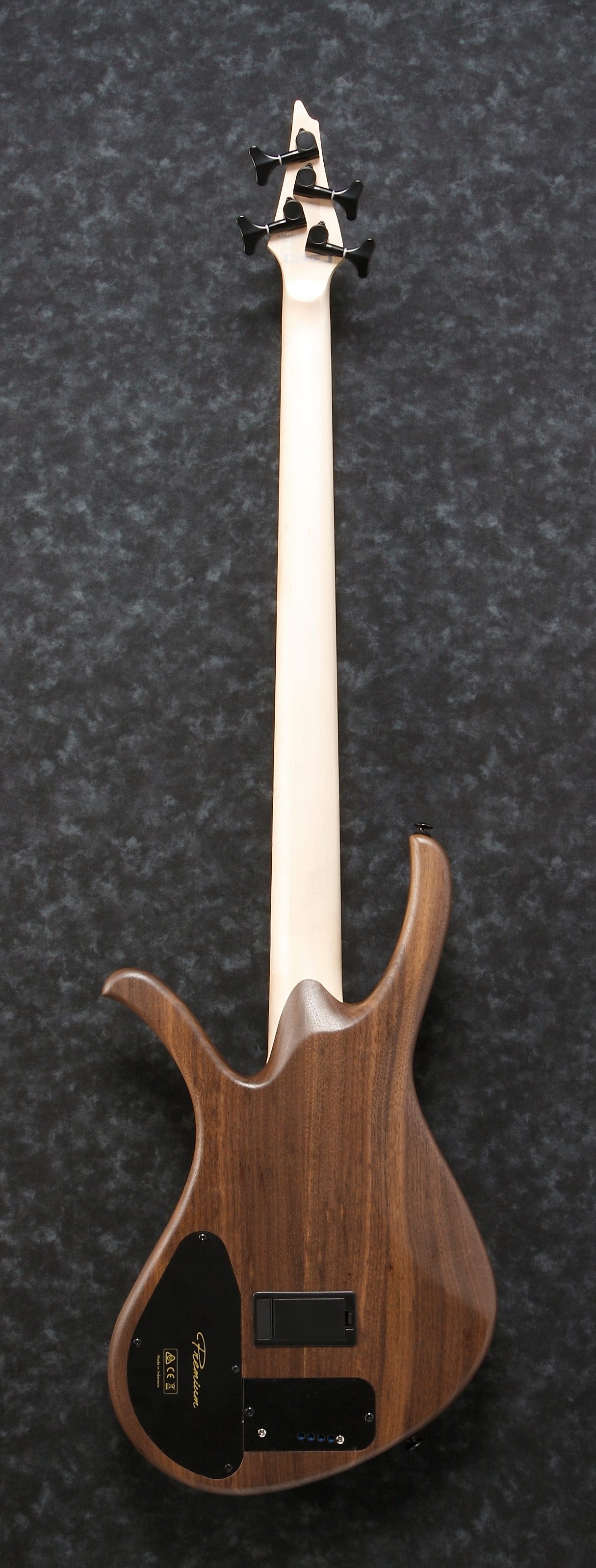 Ibanez Affirma Premium AFR4 Walnut Electric Bass (with Case), Main Back