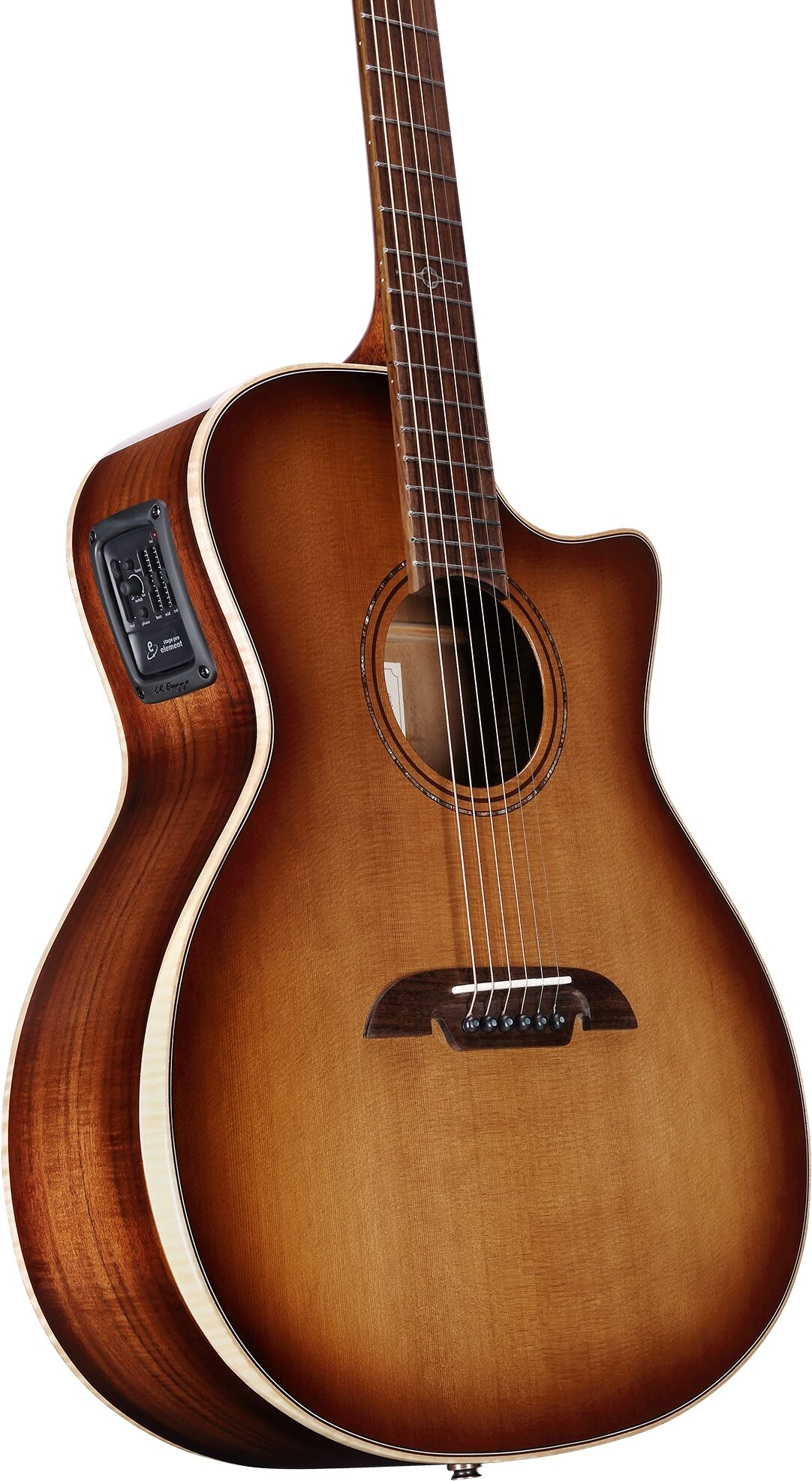Alvarez AGA95CEARSHB Artist Elite Grand Auditorium Acoustic-Electric Guitar, Action Position Back