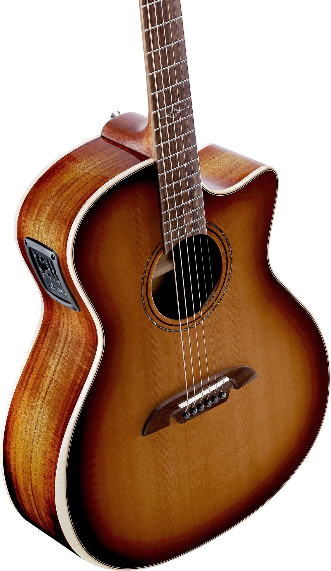 Alvarez AGA95CEARSHB Artist Elite Grand Auditorium Acoustic-Electric Guitar, Action Position Back