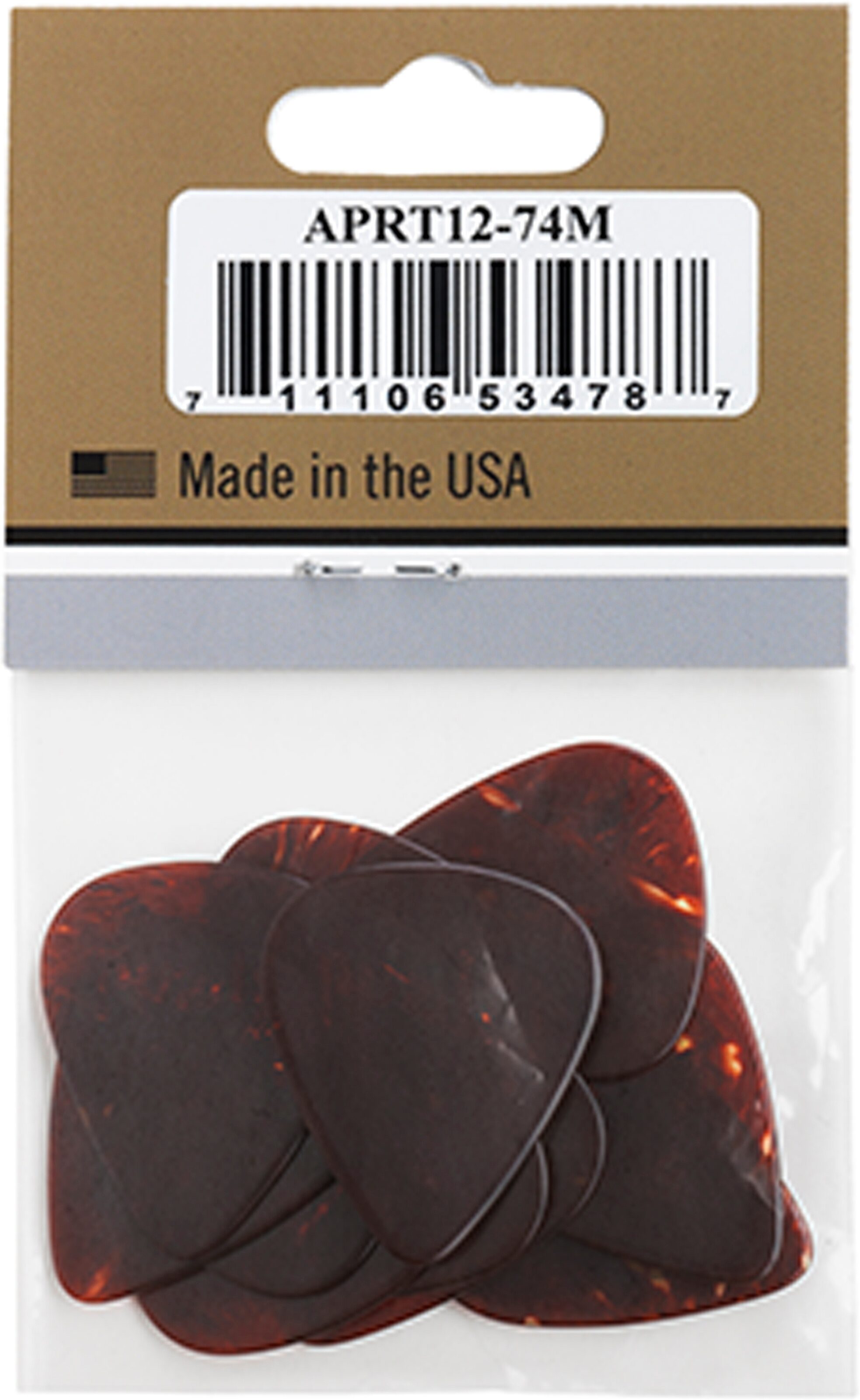 Gibson Tortoise Picks, Medium, 12 Pack, Action Position Back