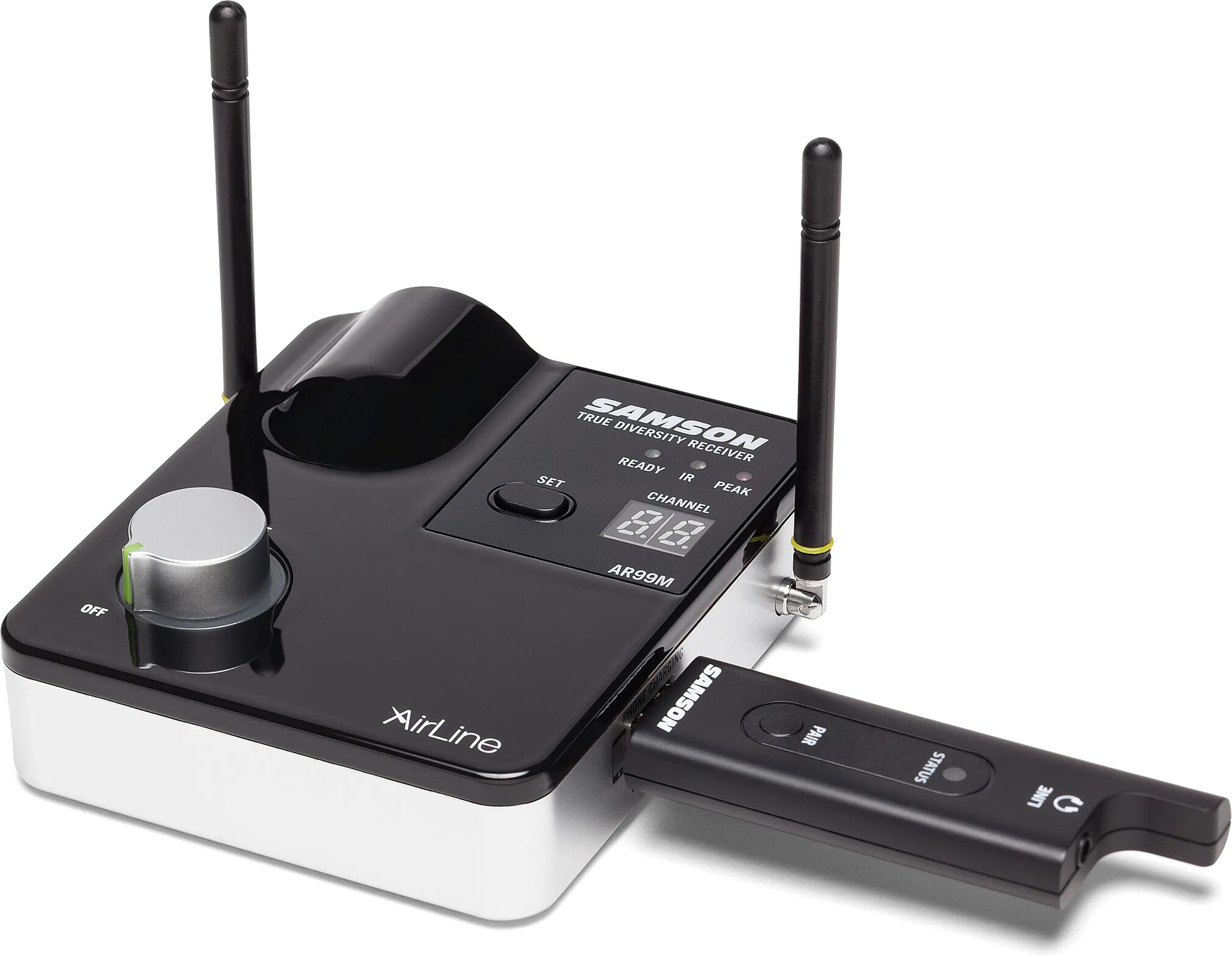 Samson AirLine Micro ESm Earset Wireless Microphone System, Band K (477-492 MHz), Receiver with XPD Wireless Stick