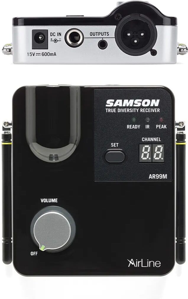 Samson AirLine Micro ESm Earset Wireless Microphone System, Band K (477-492 MHz), Receiver