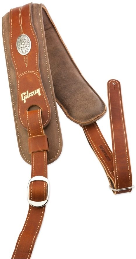 Straps The Austin Guitar Strap Brown Guitar strap Gibson