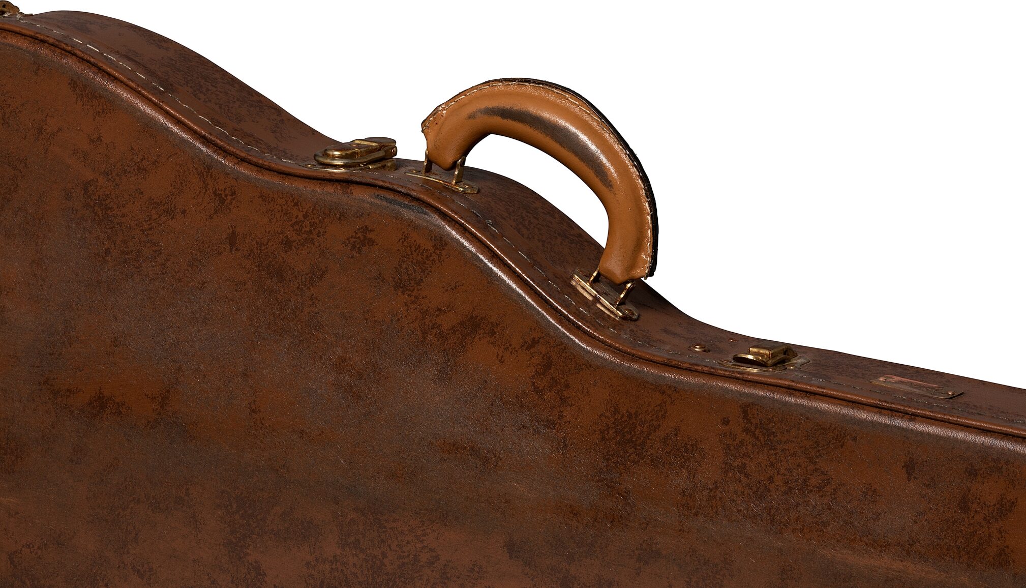 Gibson Lifton Historic Case for Les Paul Guitar, Aged Brown and Pink, Action Position Front