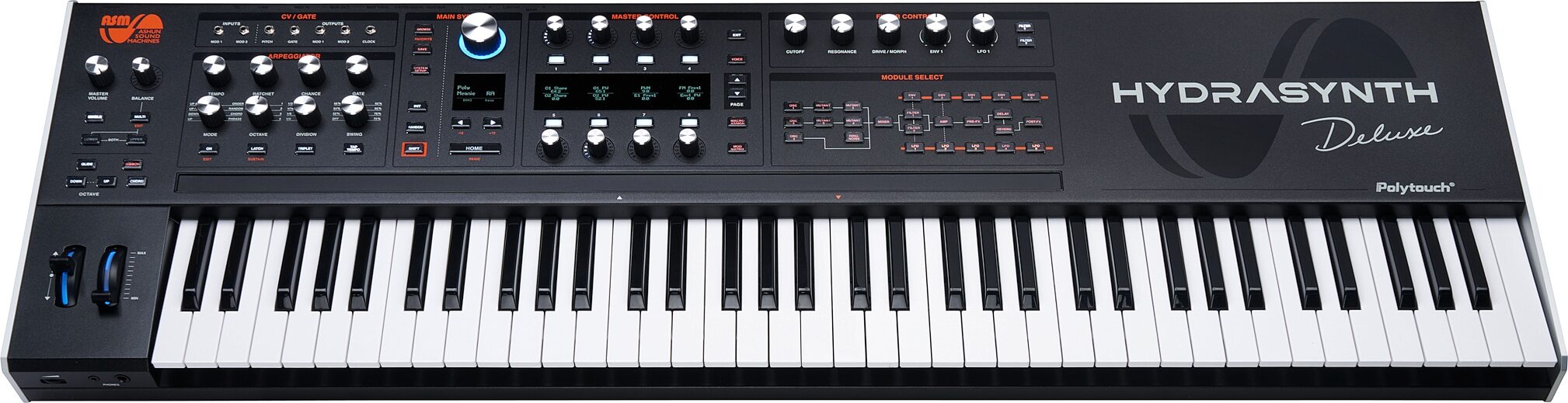 ASM Ashun Sound Machines Hydrasynth Deluxe Keyboard Synthesizer, 73-Key