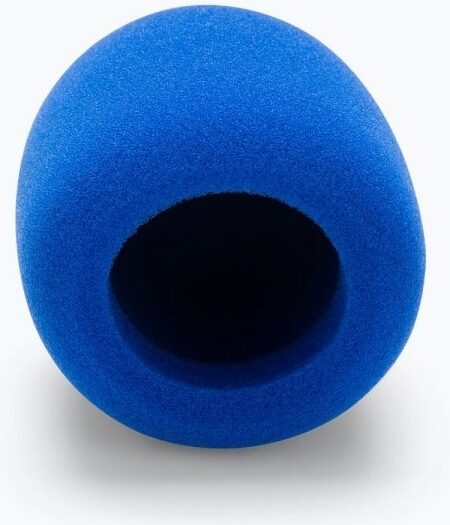On-Stage Foam Ball-Type Microphone Windscreen, Blue, Detail Blue