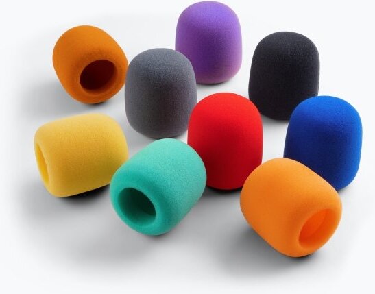 On-Stage ASWS58C 9-Color Foam Windscreen Package, New, Pack