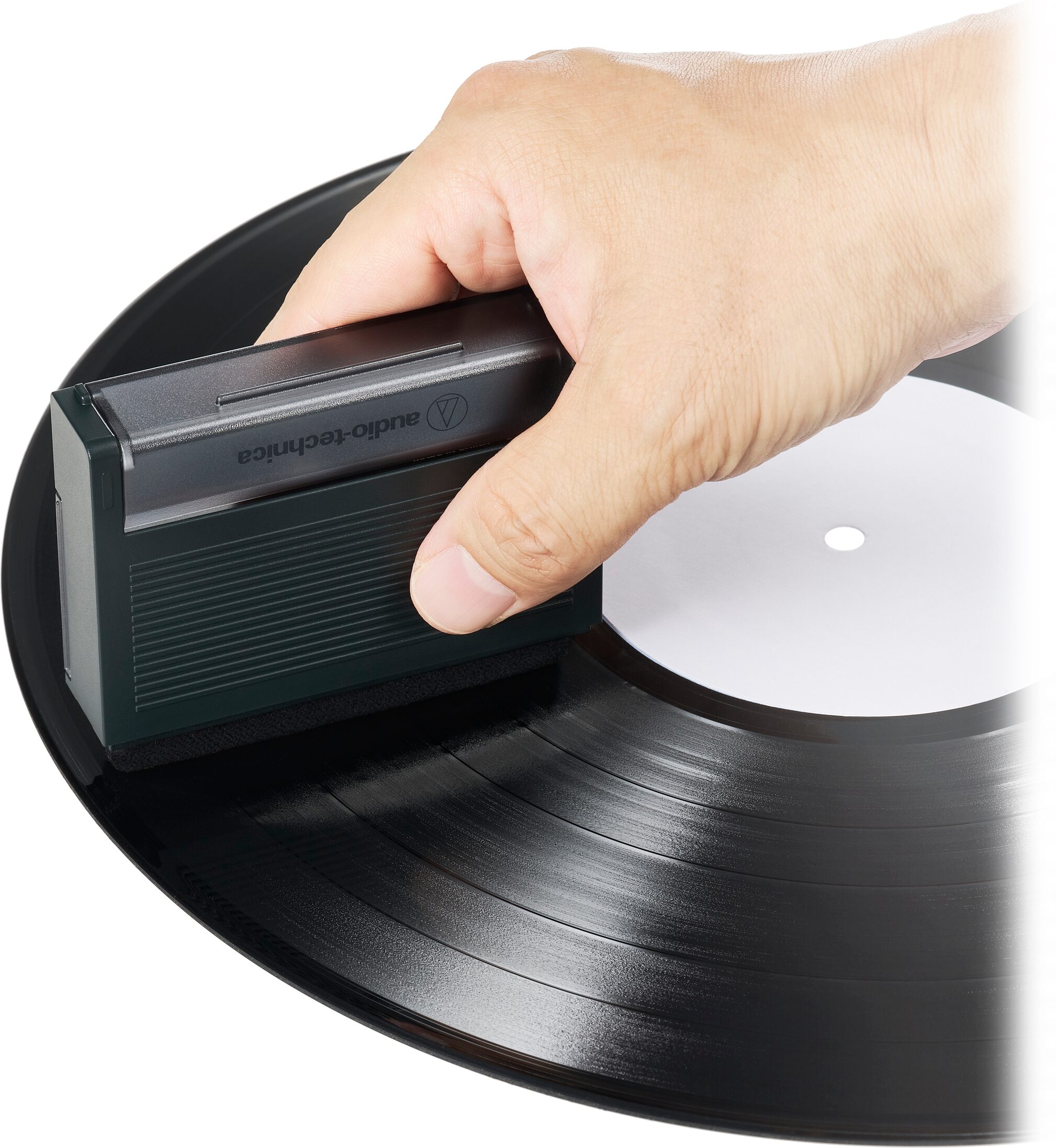 Audio-Technica AT6028 Record Cleaning Tool, New, Action Position Back