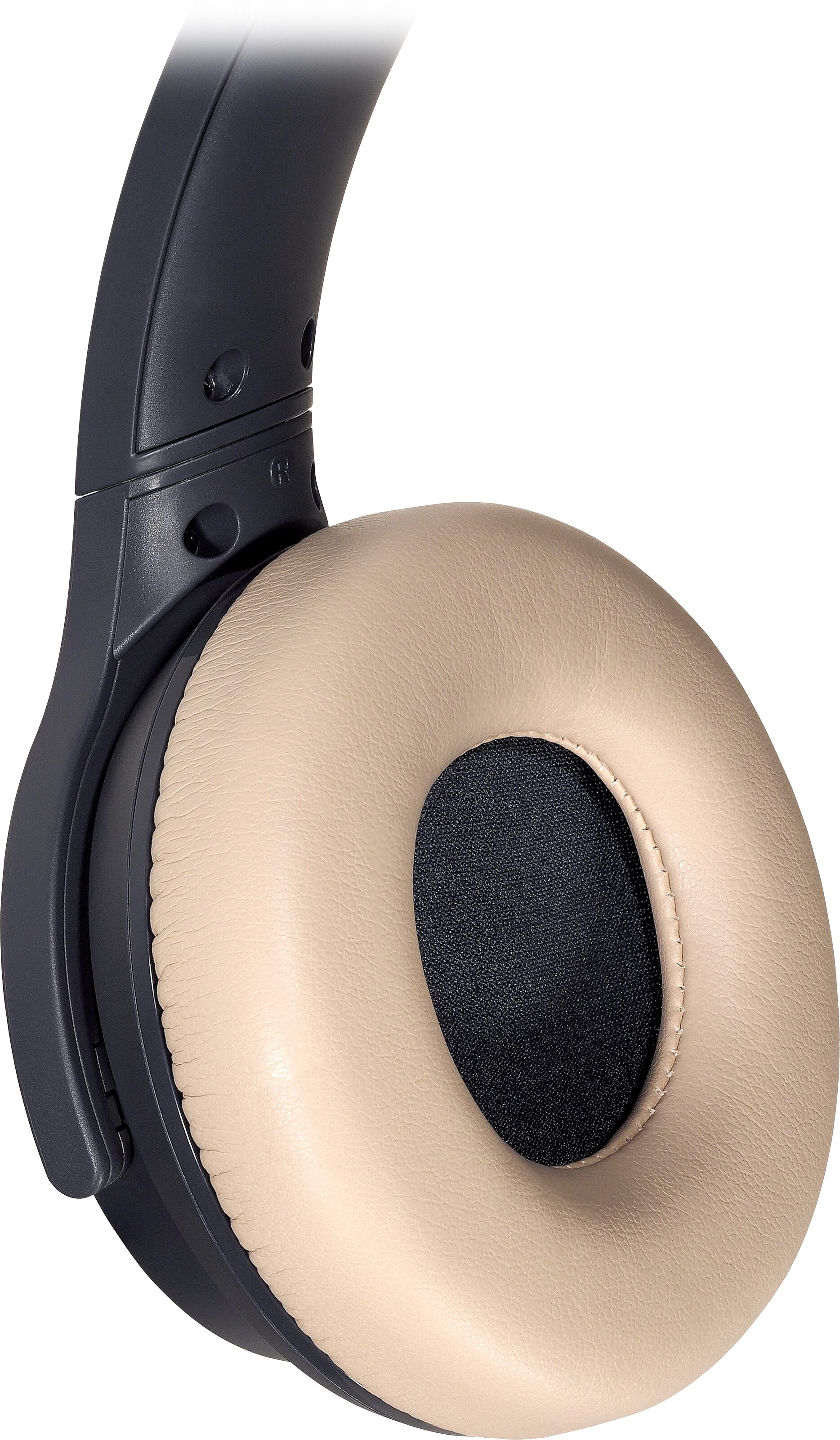 Audio-Technica ATH-S220BT Wireless On-Ear Headphones, Navy Beige, ATH-S220BTNBG, Action Position Front