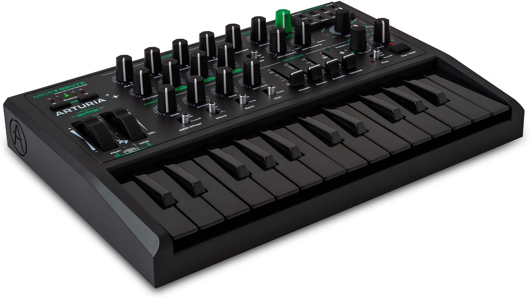 Arturia MicroBrute UFO Analog Synthesizer, New, Action Position Back