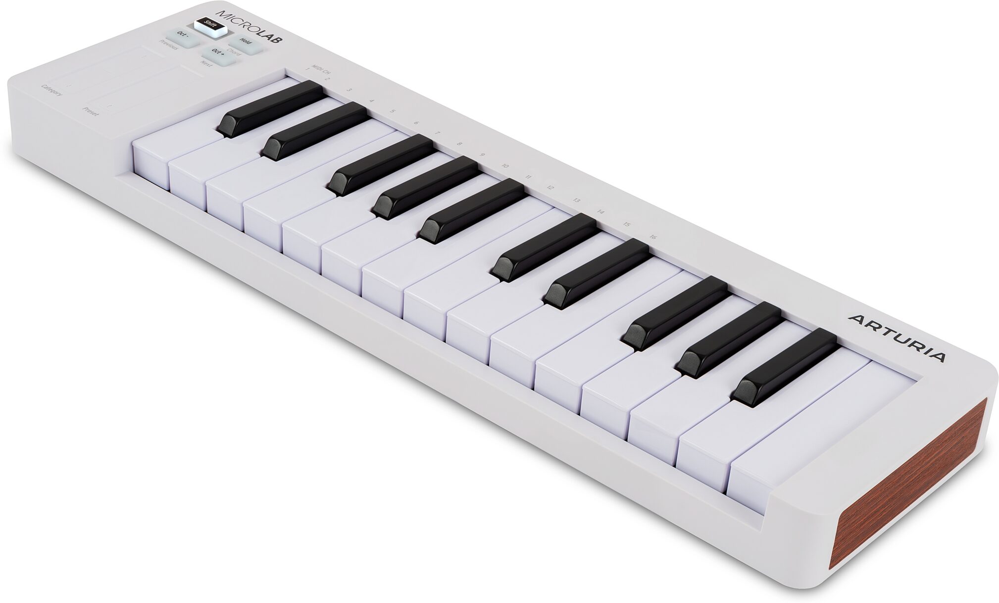 Arturia MicroLab MK3 USB MIDI Keyboard Controller, New, Action Position Back