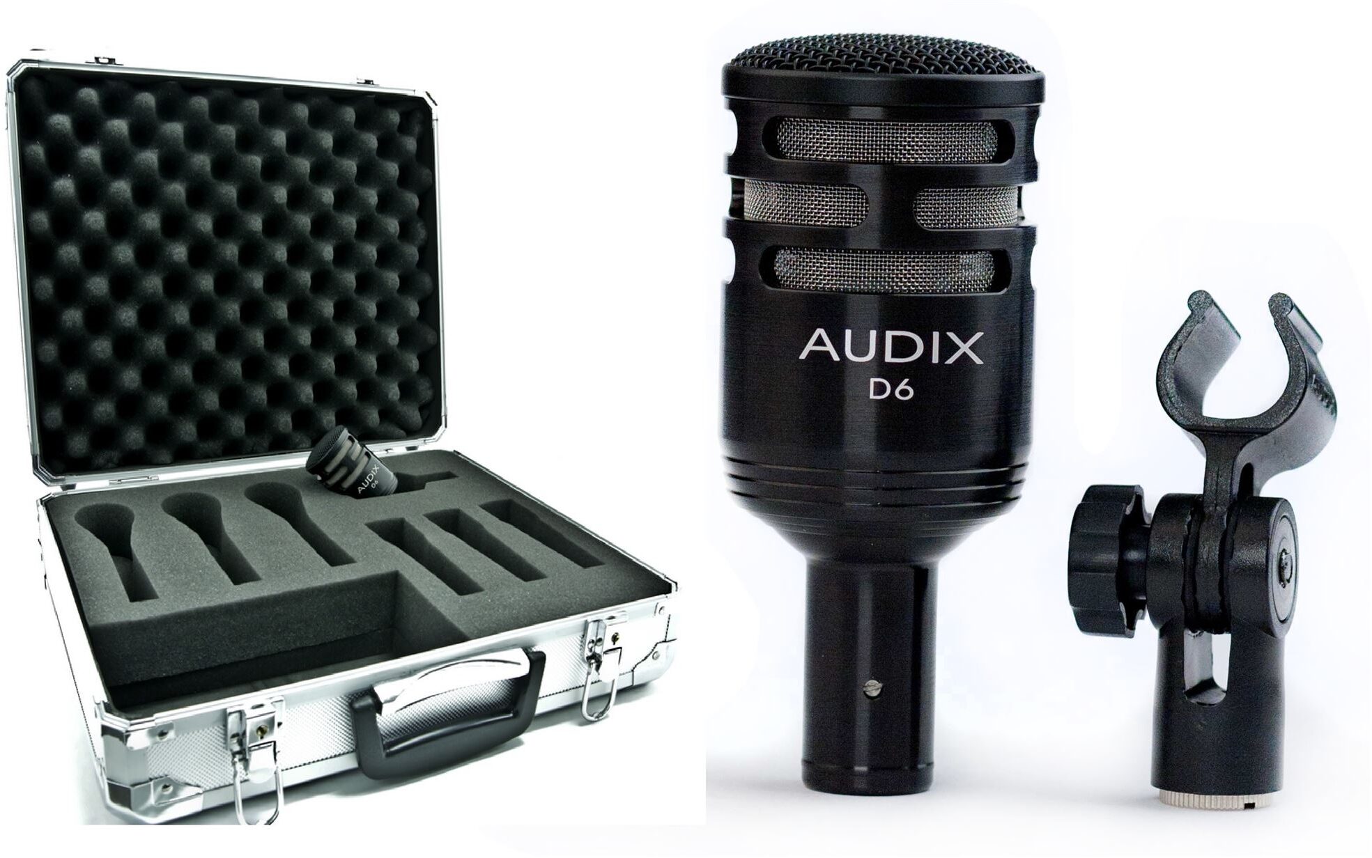 Audix D6 Large Format Bass Drum Microphone, Audix D6 with Case