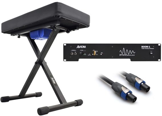 Aviom KBS-1 Keyboard Bench with Tactile Transducer, aviom