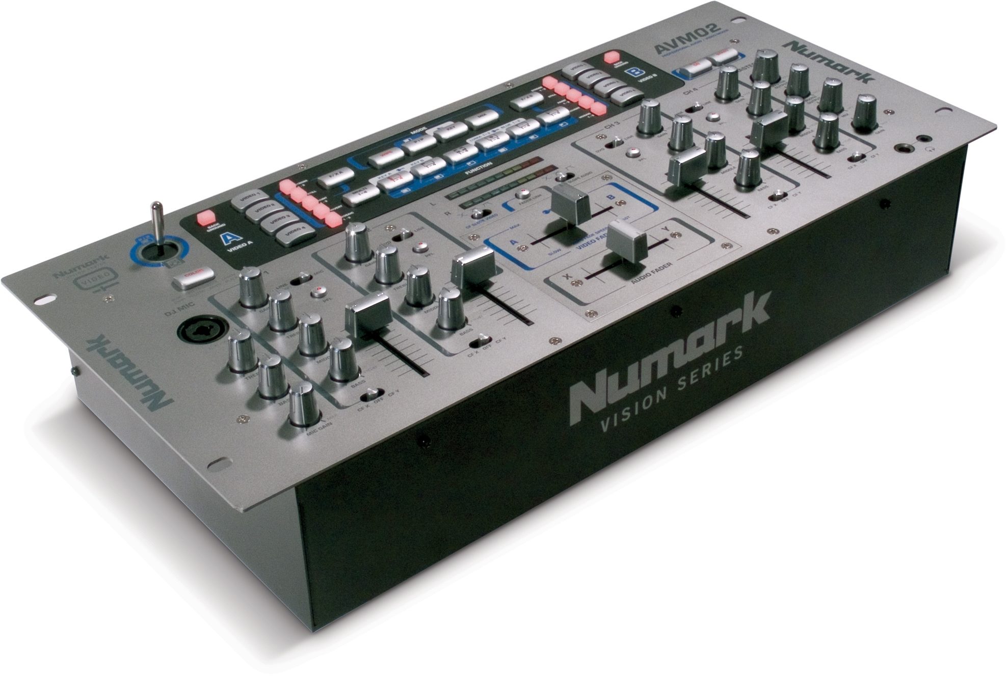 Numark AVM02 Audio/Video Rackmount Mixer, Angle