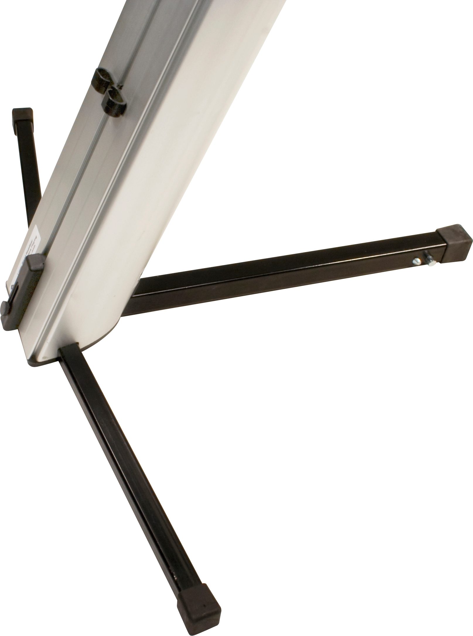 Ultimate Support AX-48 PRO APEX Keyboard Stand, Silver, Detail Side