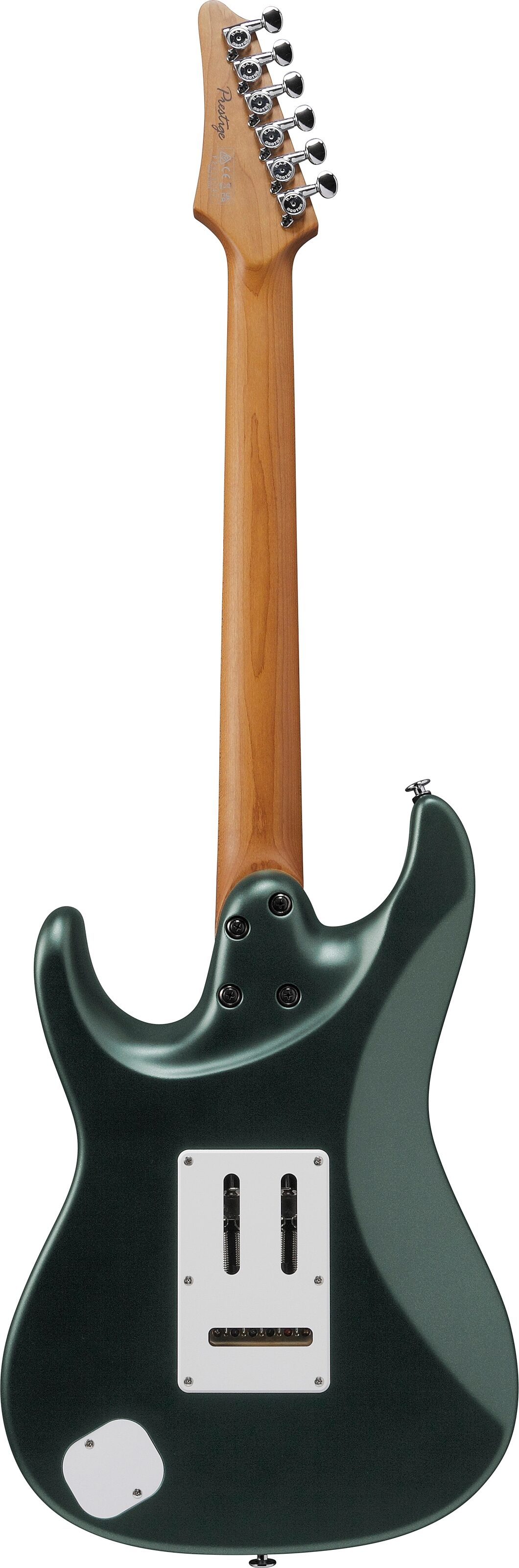 Ibanez AZ2204N Prestige Electric Guitar (with Case), Ivy Green Metallic, Action Position Back