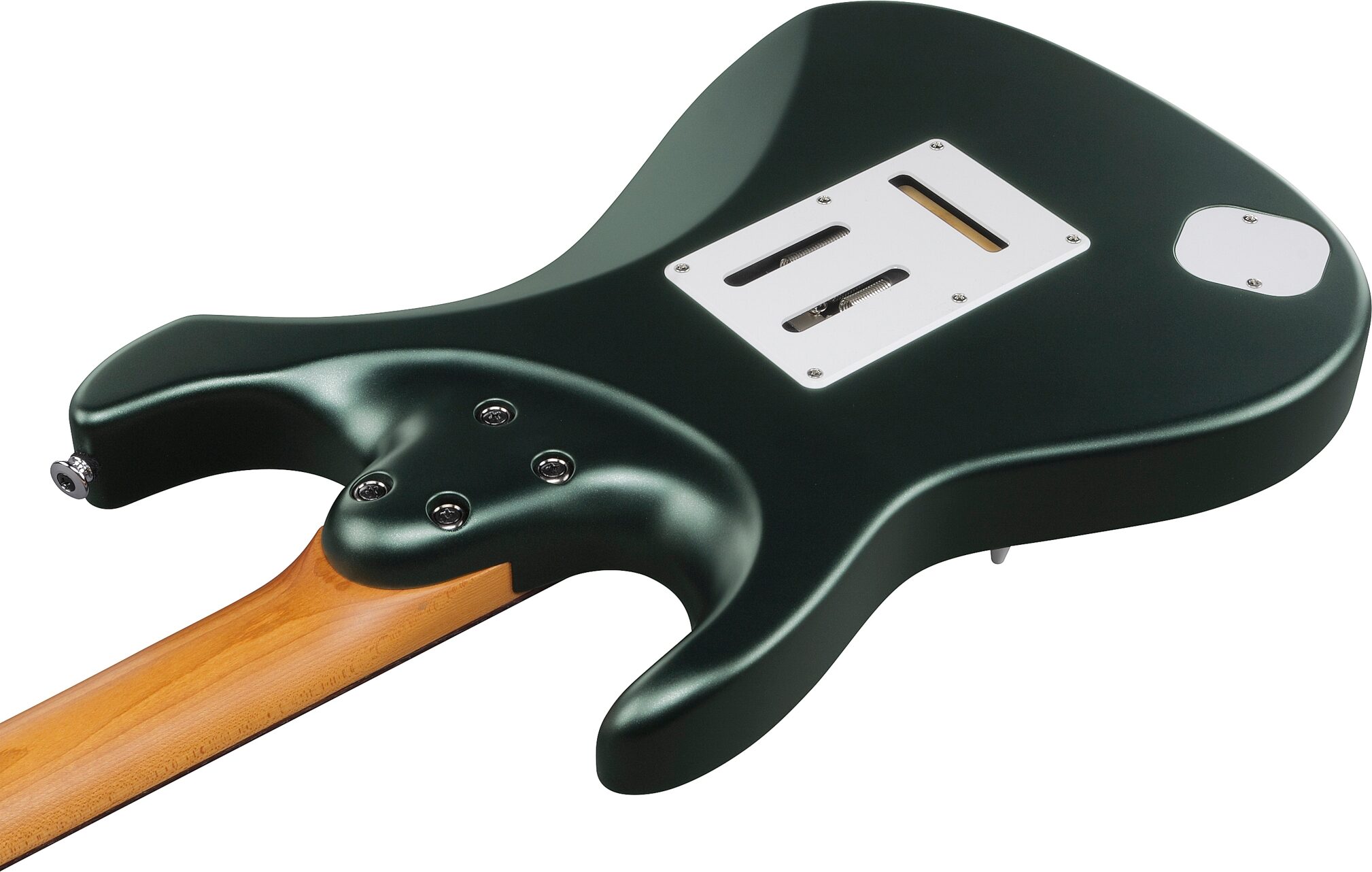 Ibanez AZ2204N Prestige Electric Guitar (with Case), Ivy Green Metallic, Action Position Back