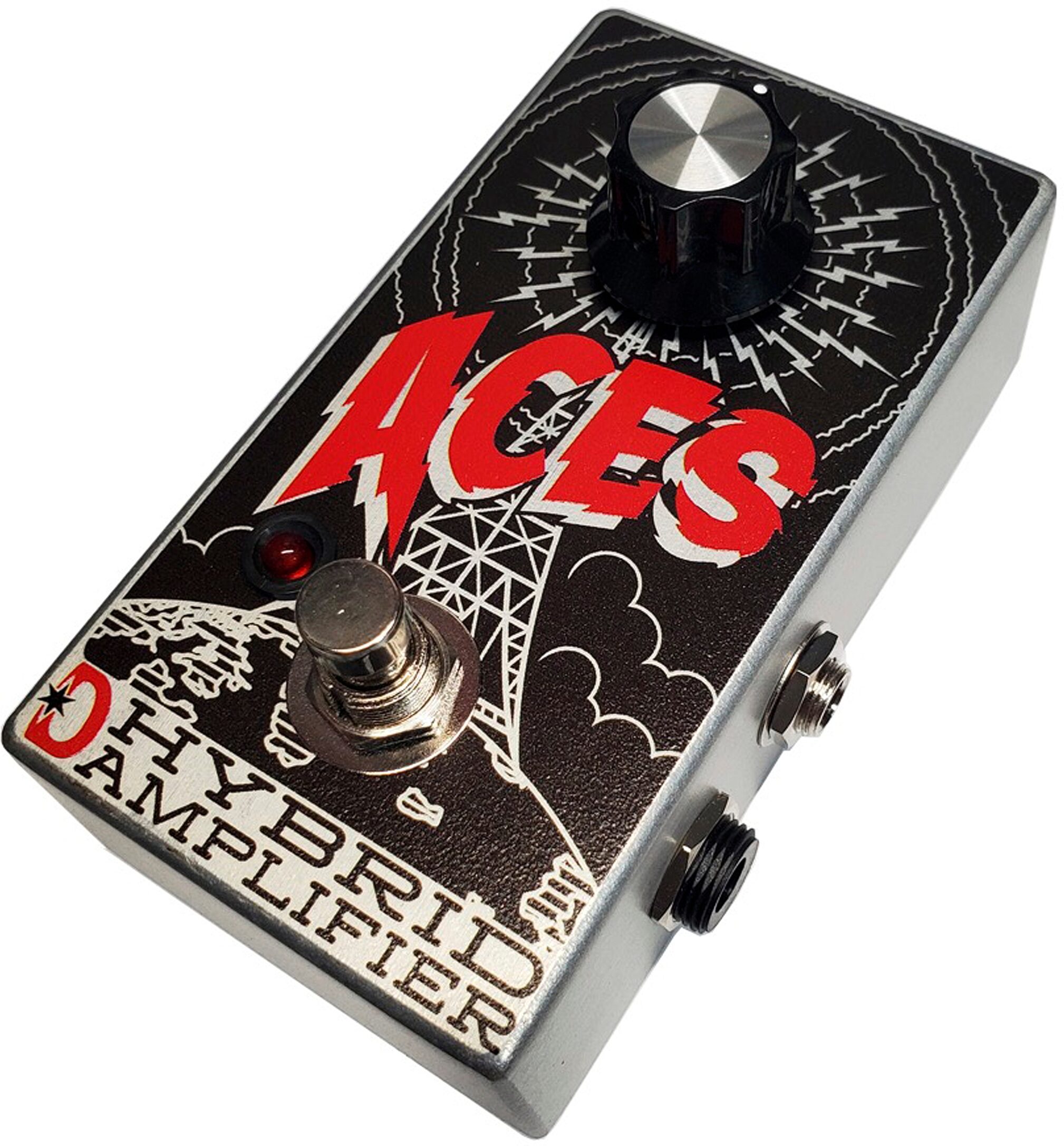 Daredevil Aces Hybrid Amplifier Pedal, Blemished, Angle