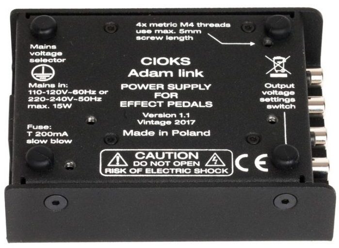 Cioks Adam Link Pedal Power Supply, Bottom