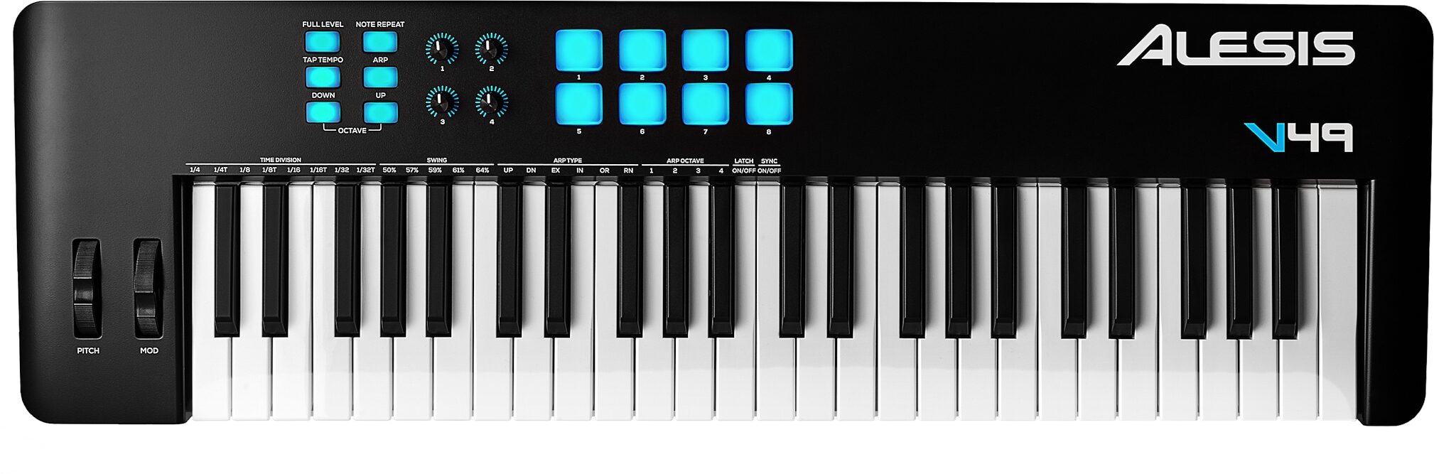 Alesis V49 MKII USB MIDI Controller Keyboard, 49-Key