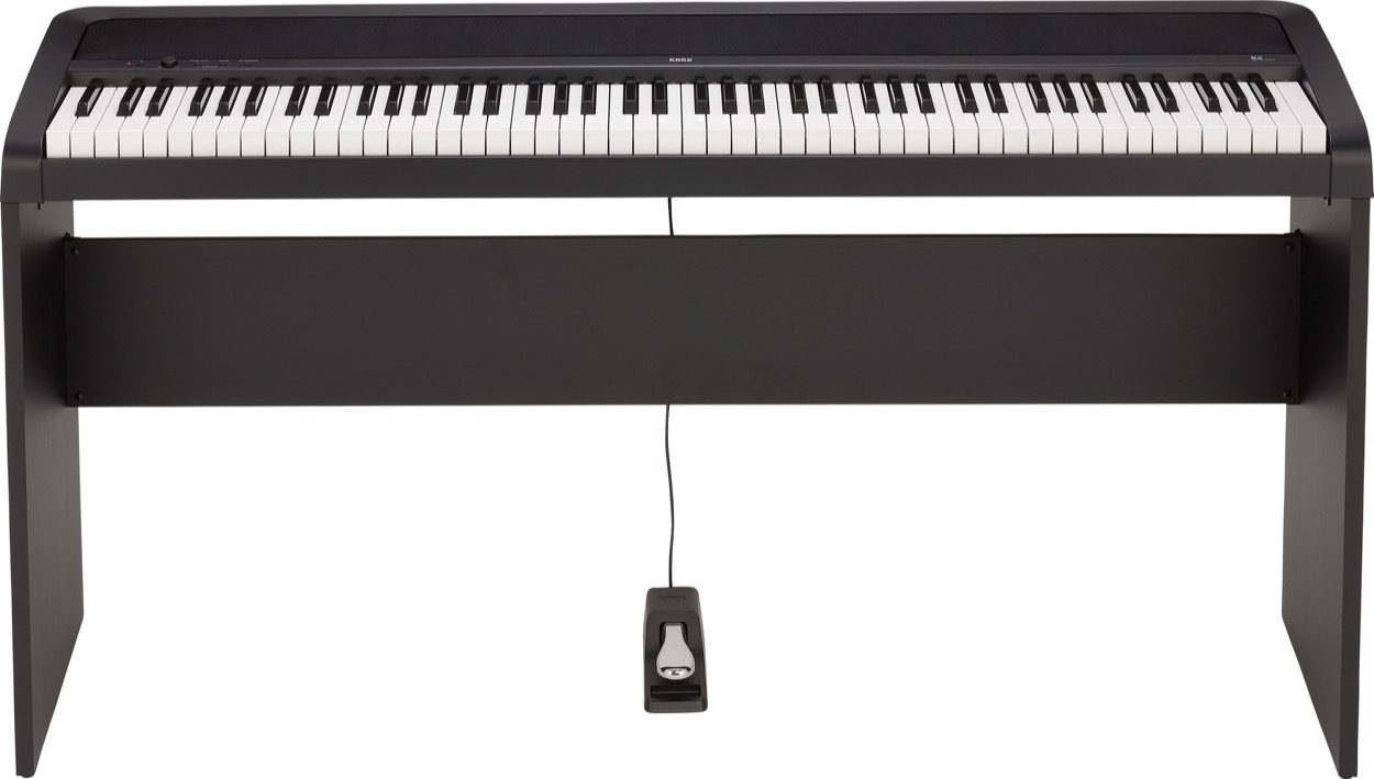 Korg B2 Digital Piano, 88-Key, Black, B2SP, with Stand and Pedal, Main
