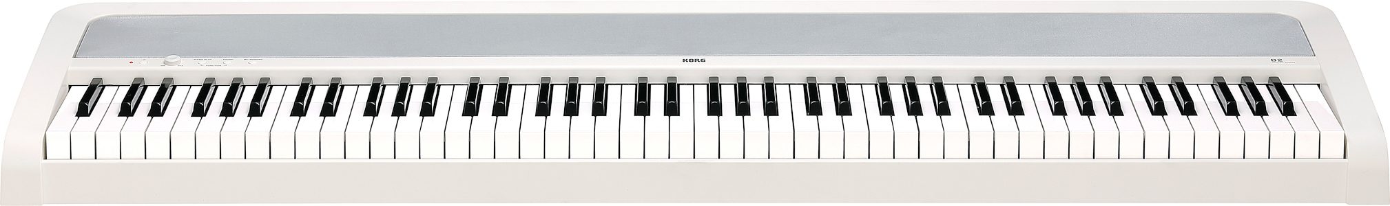 Korg B2 Digital Piano, 88-Key, White, B2WH, Action Position Back