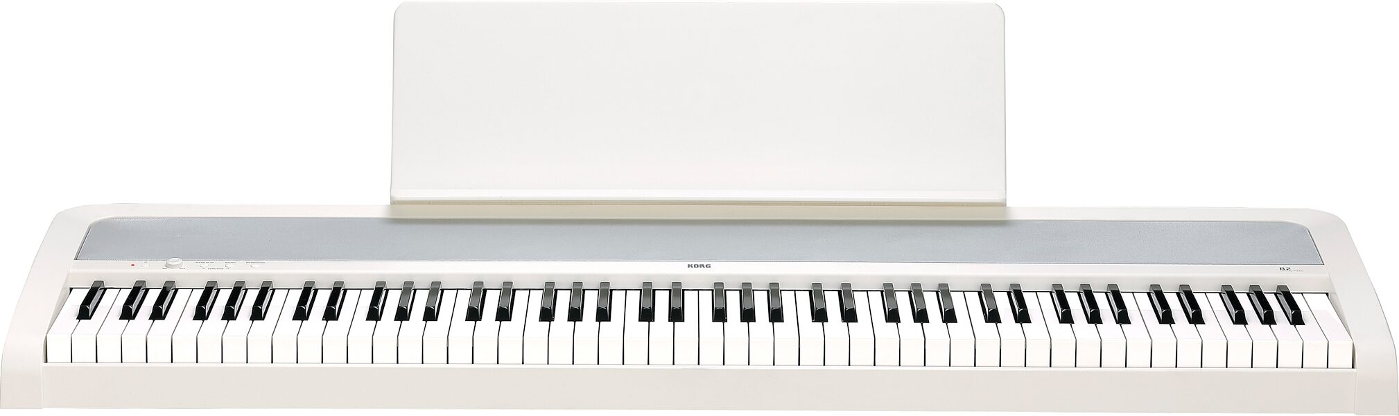 Korg B2 Digital Piano, 88-Key, White, B2WH, Action Position Back