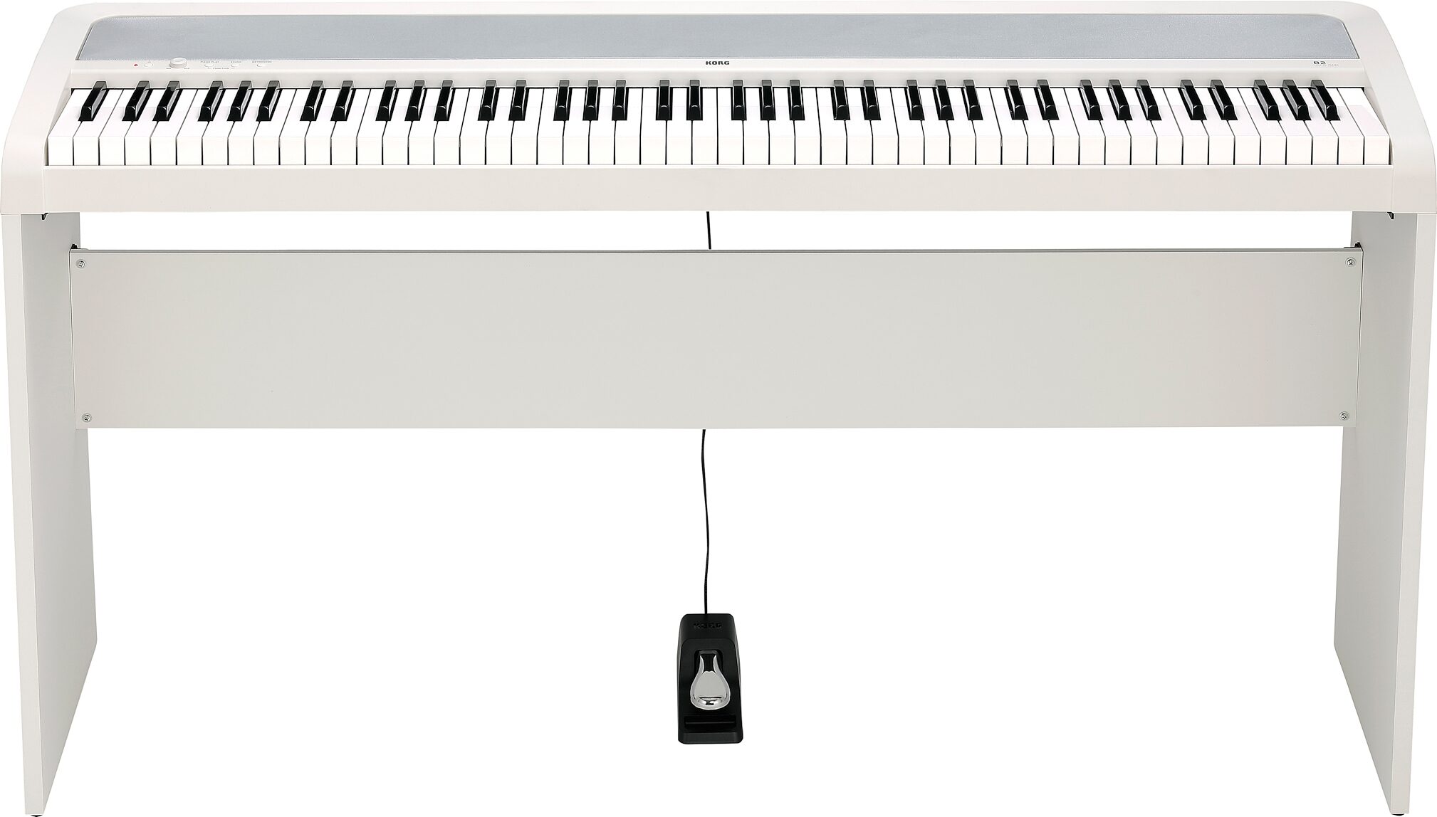 Korg B2 Digital Piano, 88-Key, White, B2WH, Action Position Back