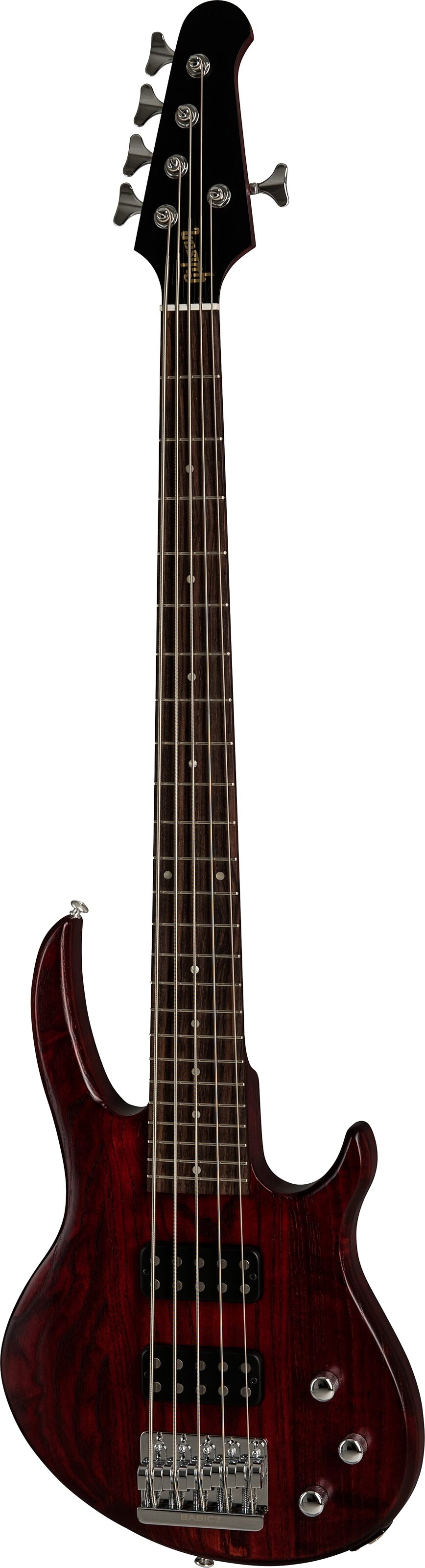 Gibson 2019 EB5 Traditional Electric Bass, 5-String (with Gig Bag), Action Position Back
