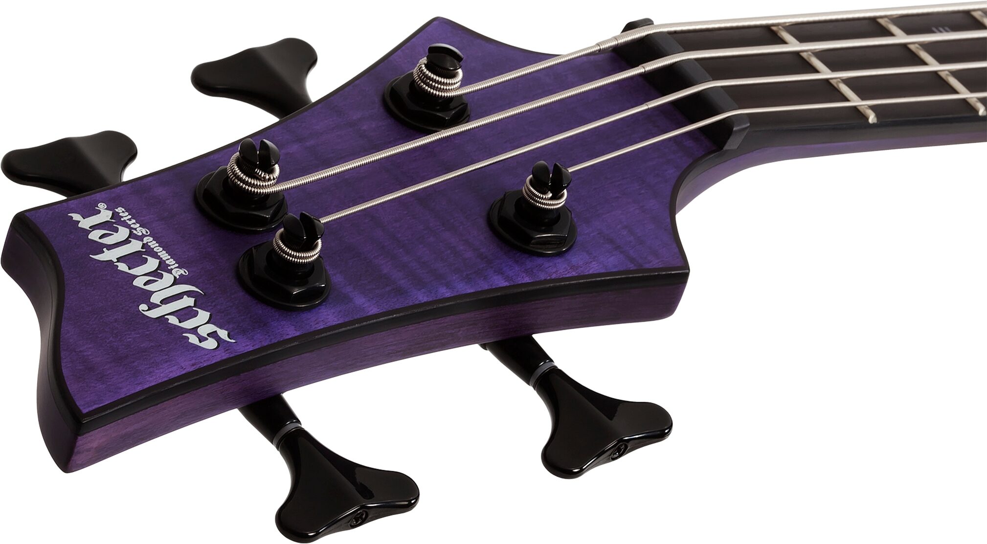 Schecter C-4 GT Electric Bass, Left-Handed, Action Position Back