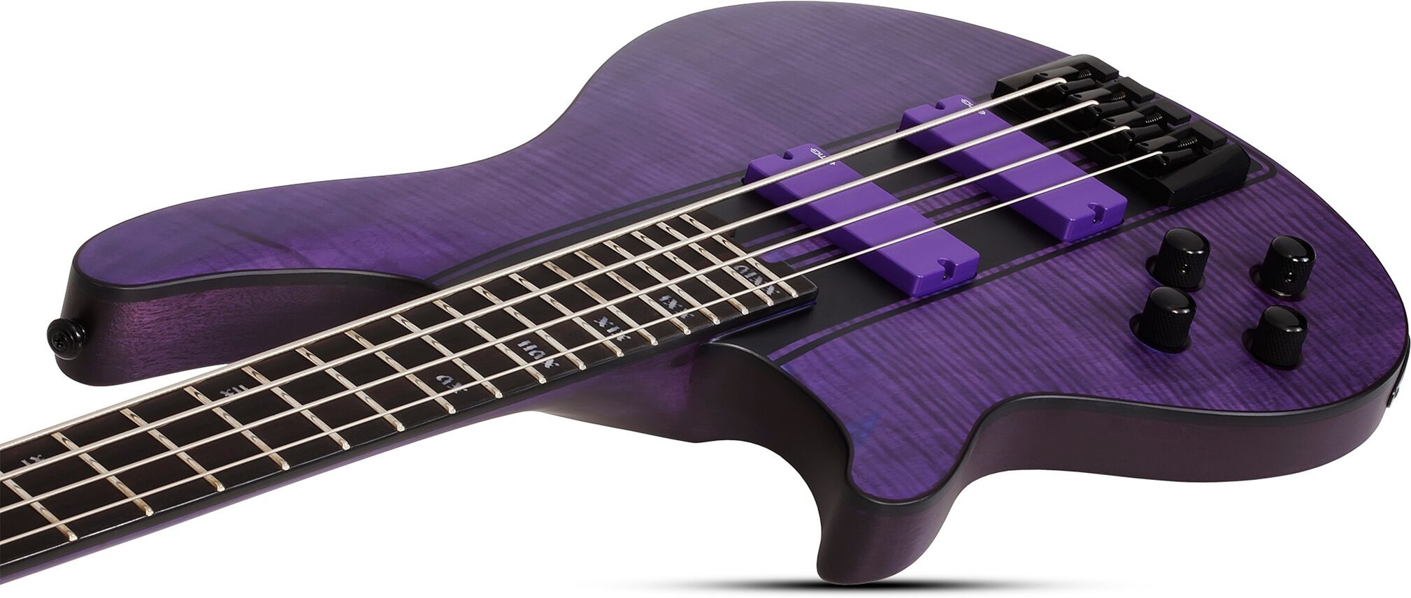 Schecter C-4 GT Electric Bass, Left-Handed, Action Position Back