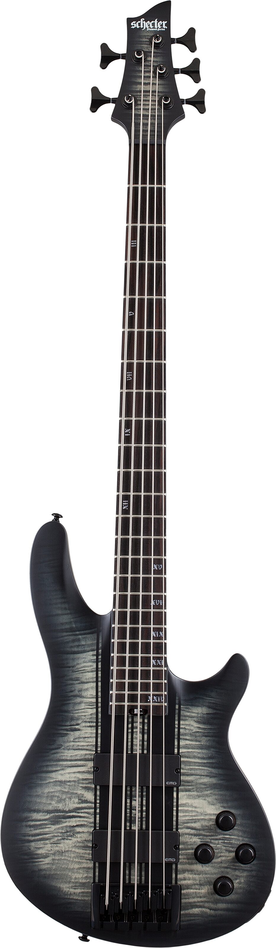 Schecter C-5 GT Electric Bass, Action Position Back