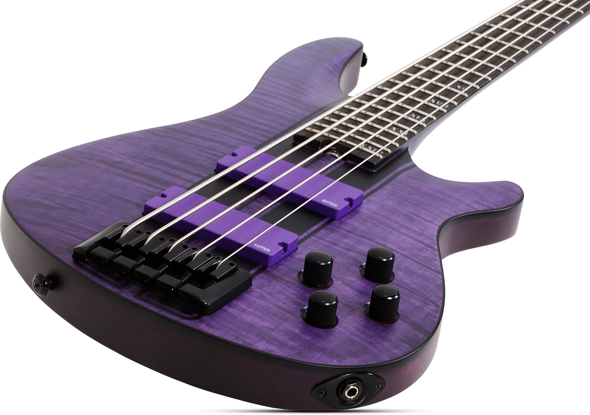 Schecter C-5 GT Electric Bass, Action Position Back