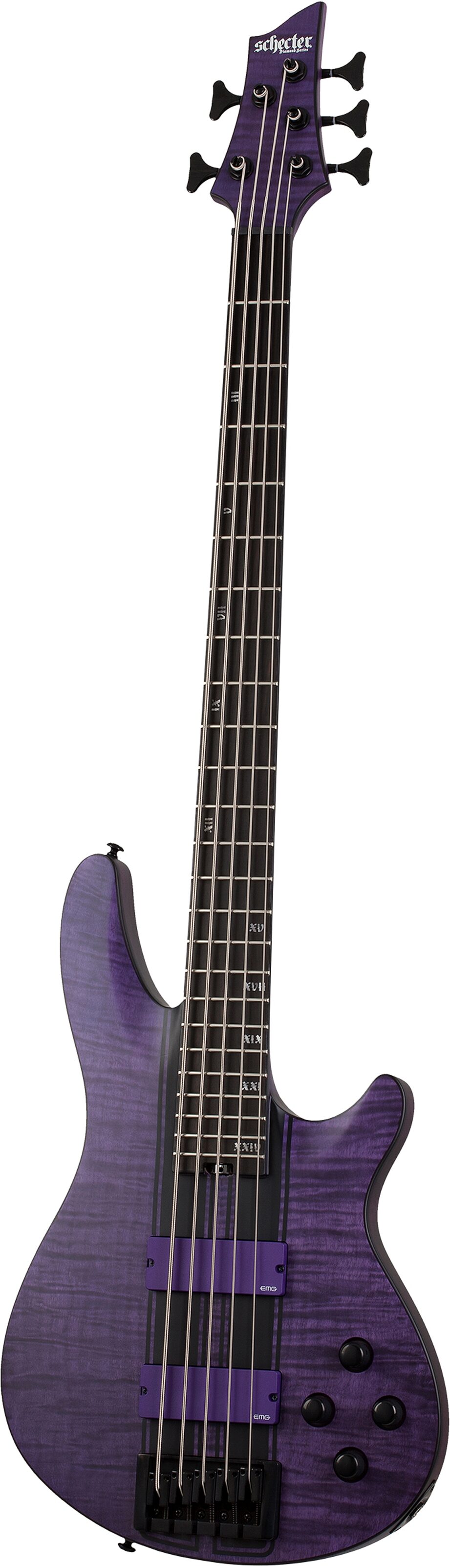 Schecter C-5 GT Electric Bass, Action Position Back