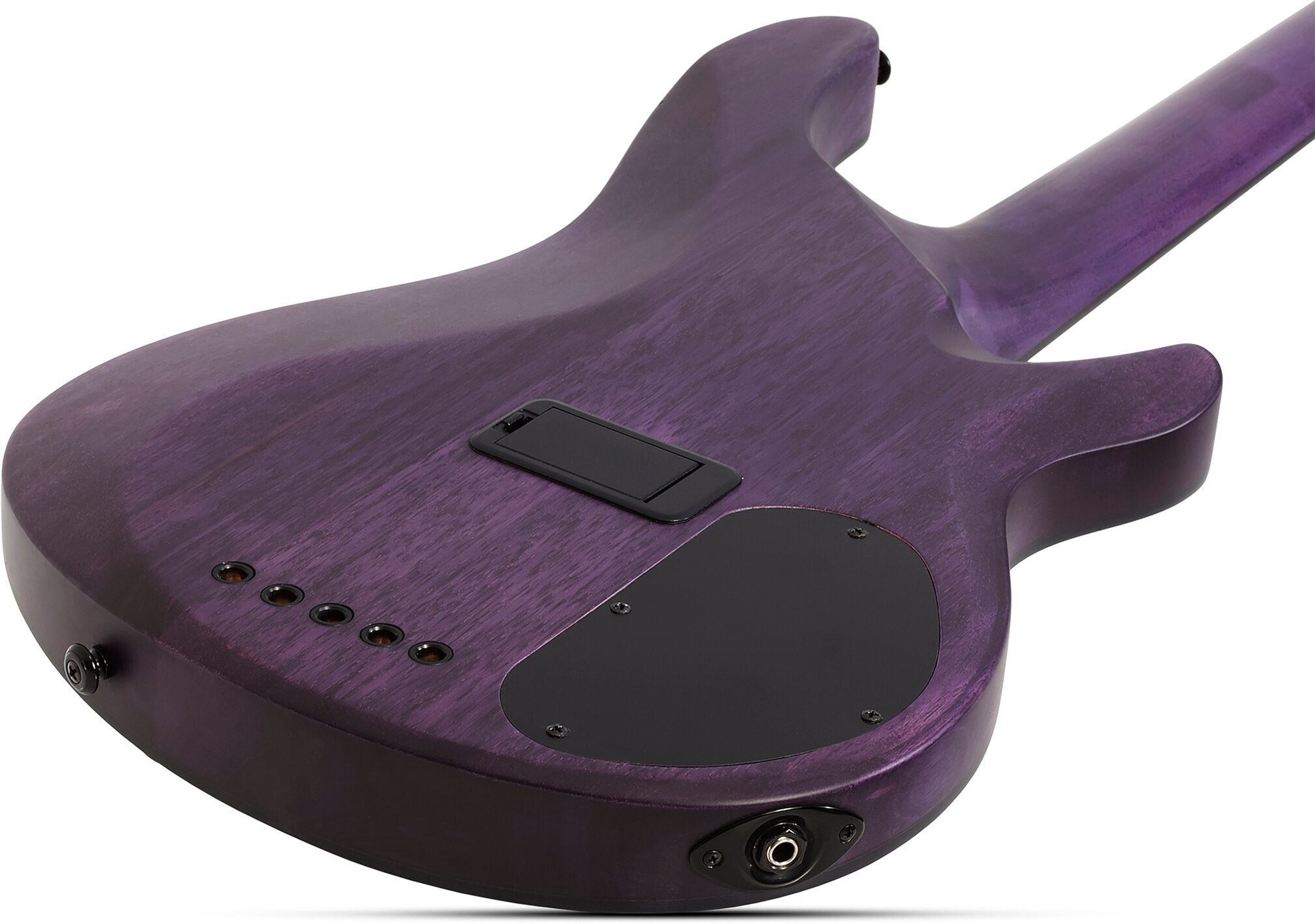 Schecter C-5 GT Electric Bass, Left-Handed, Rear Body Detail