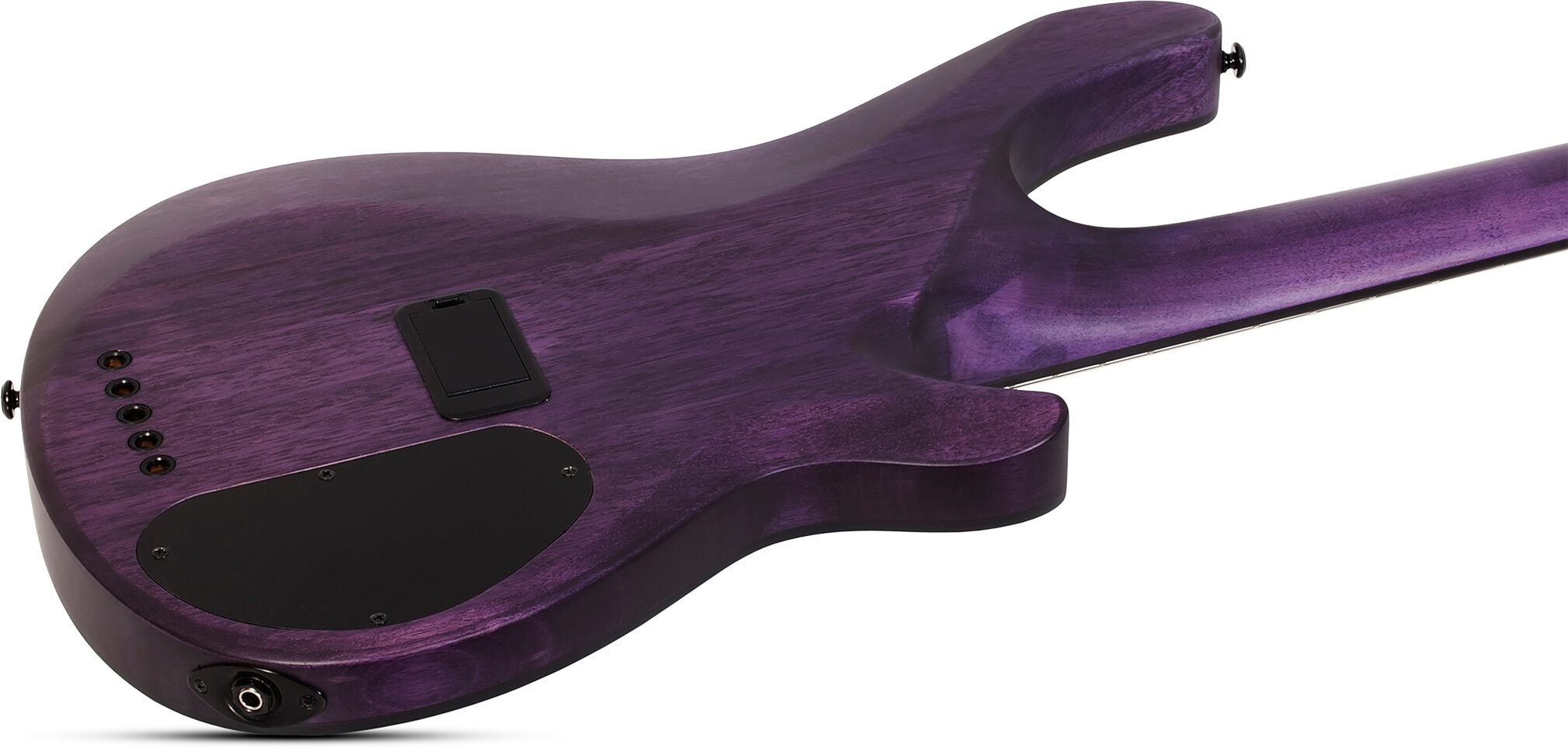 Schecter C-5 GT Electric Bass, Left-Handed, Rear Body Detail