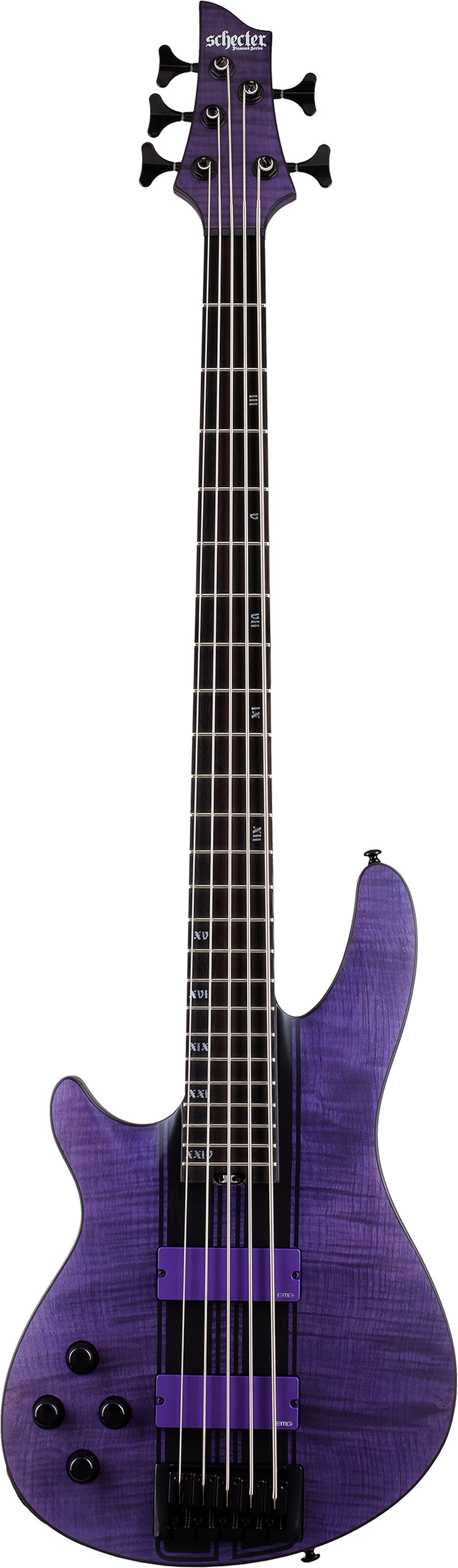 Schecter C-5 GT Electric Bass, Left-Handed, Front