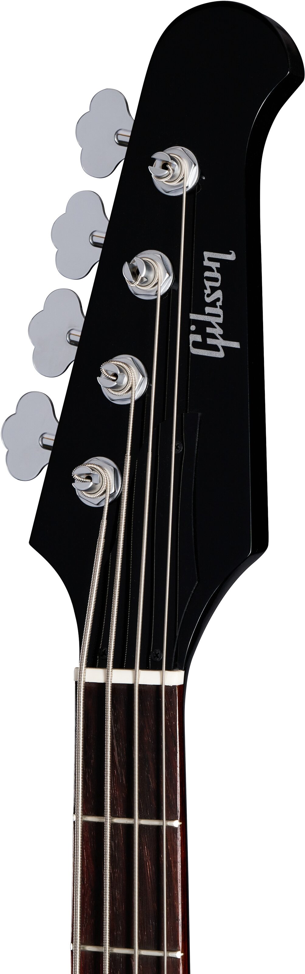 Gibson Non-Reverse Thunderbird Electric Bass (with Case), Ebony, Action Position Headstock