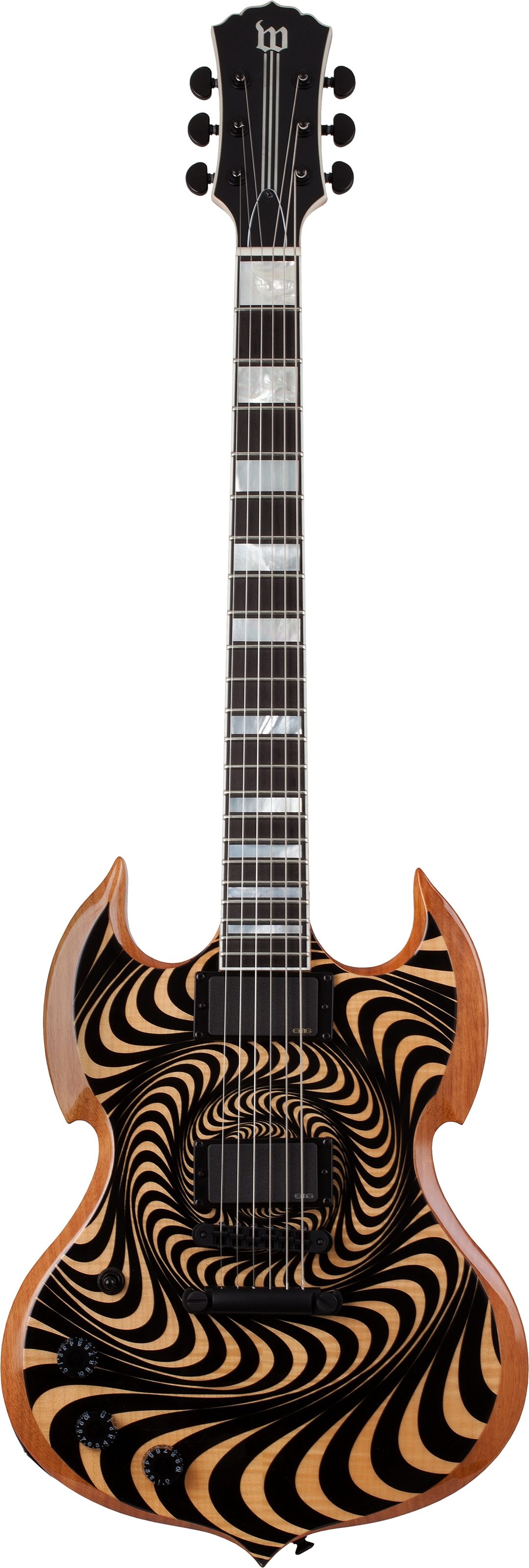 Left handed zakk wylde guitar top