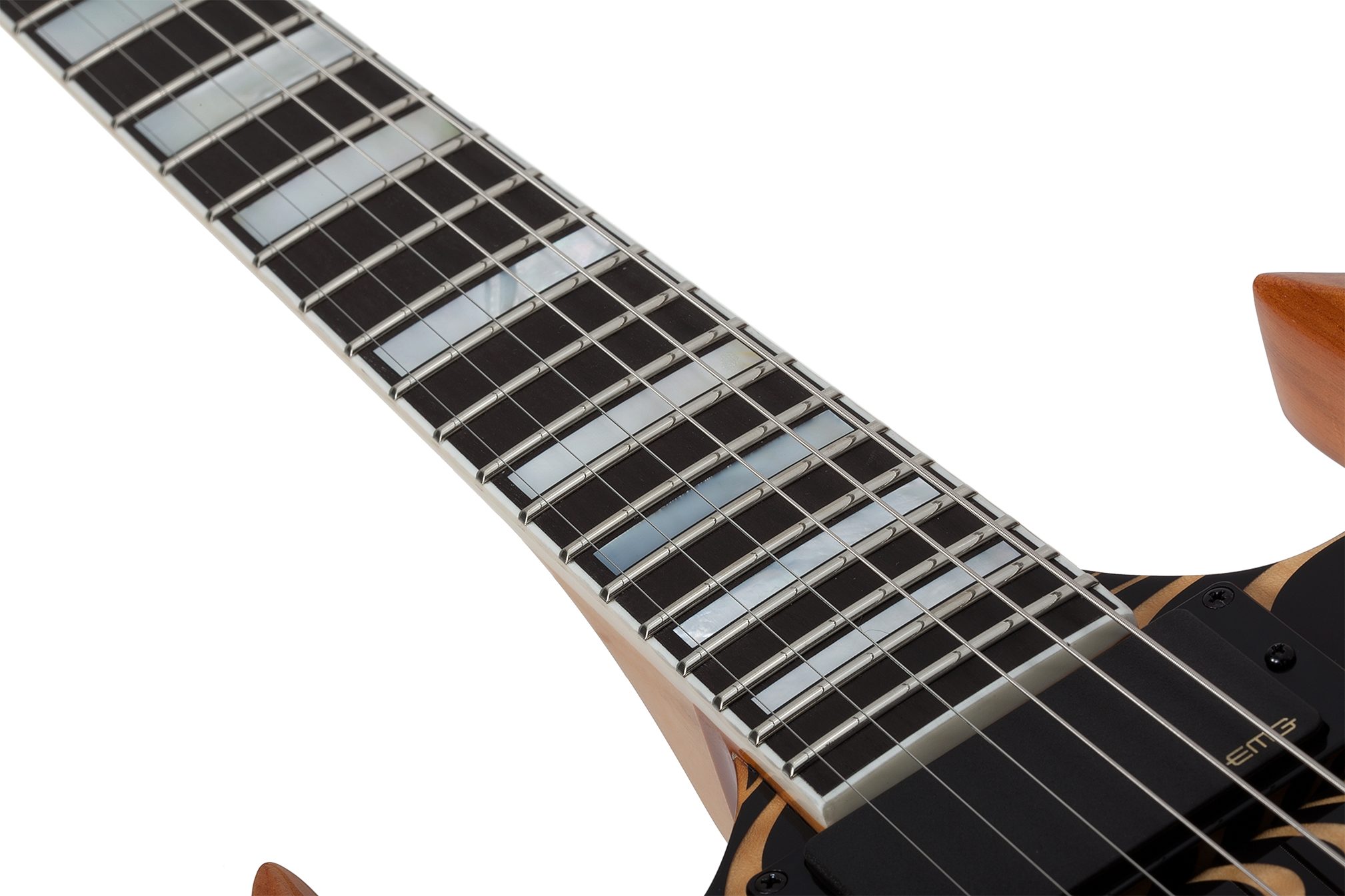 Wylde Audio Barbarian Rawtop Electric Guitar, Left-Handed, Action Position Back