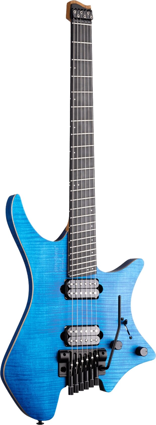 Strandberg Boden Prog NX 6 Electric Guitar (with Gig Bag), Deep Blue, Action Position Back