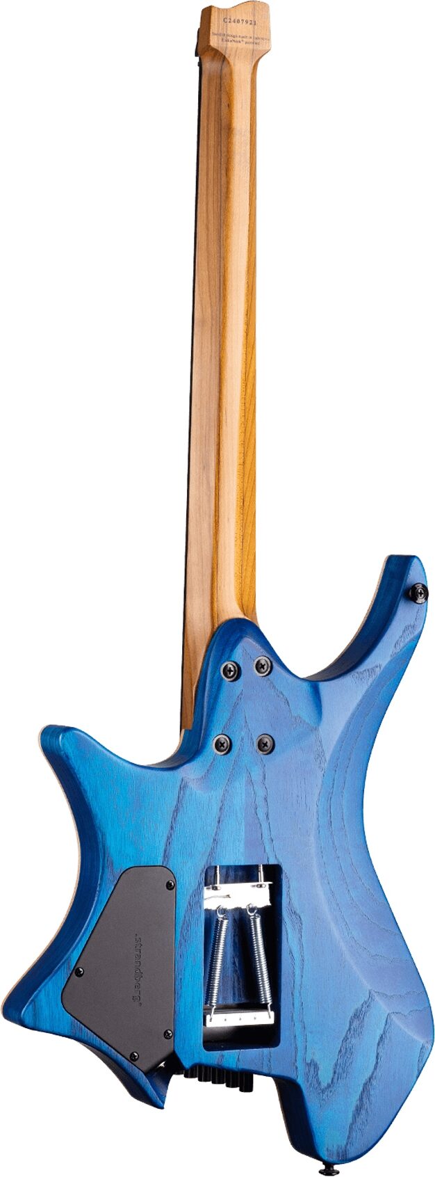 Strandberg Boden Prog NX 6 Electric Guitar (with Gig Bag), Deep Blue, Action Position Back