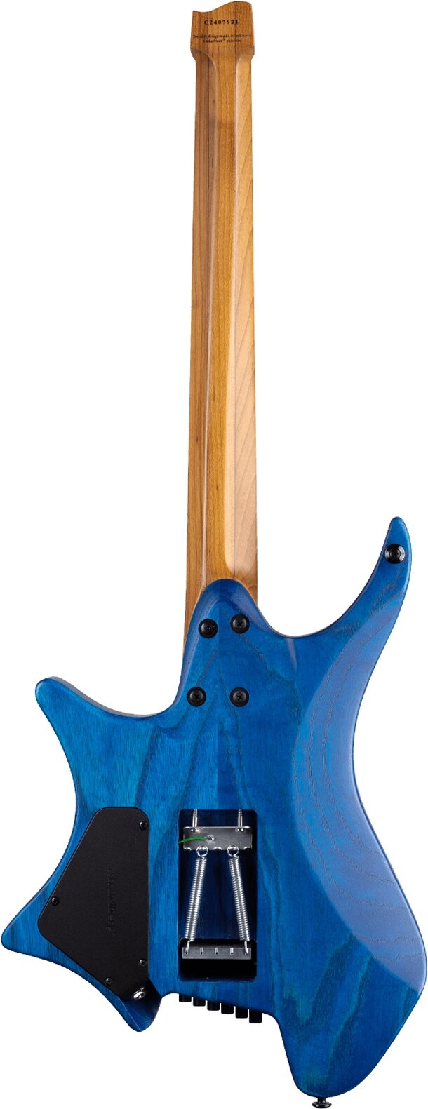 Strandberg Boden Prog NX 6 Electric Guitar (with Gig Bag), Deep Blue, Action Position Back