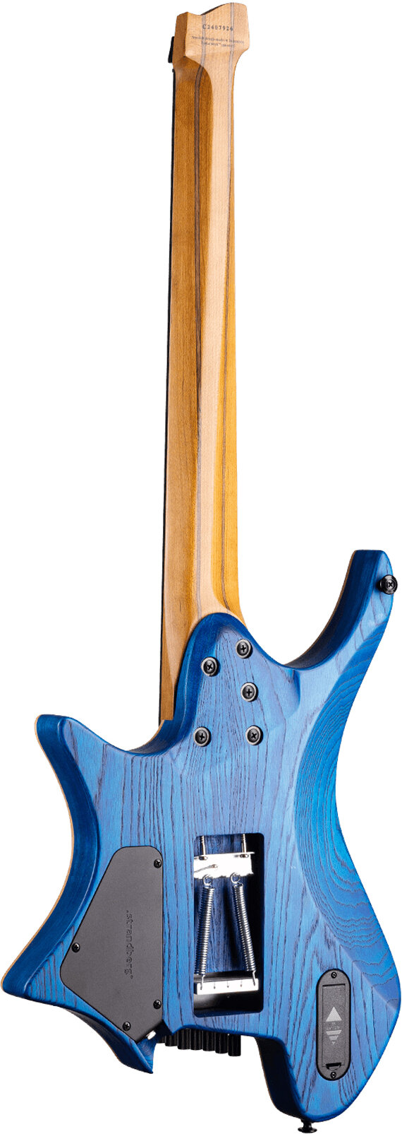 Strandberg Boden Prog NX 7 Electric Guitar, 7-String (with Gig Bag), Deep Blue, Action Position Back