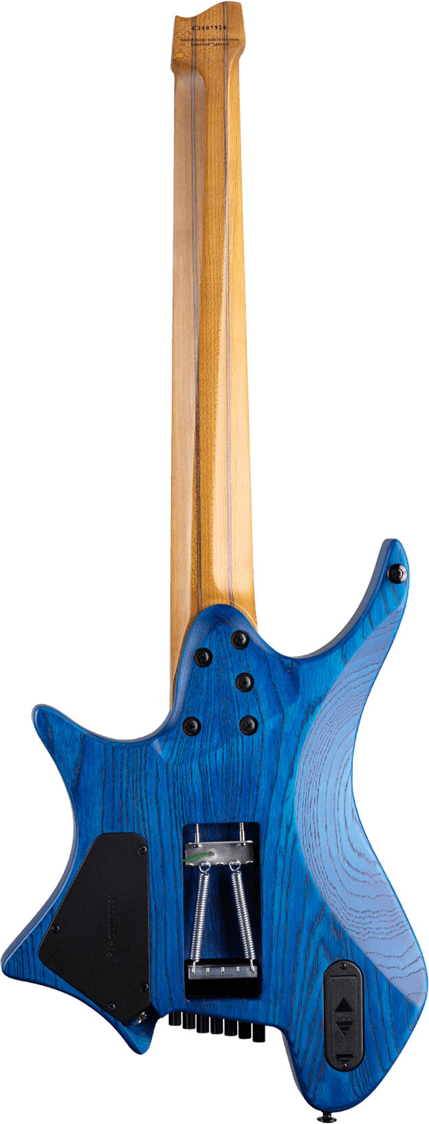 Strandberg Boden Prog NX 7 Electric Guitar, 7-String (with Gig Bag), Deep Blue, Action Position Back