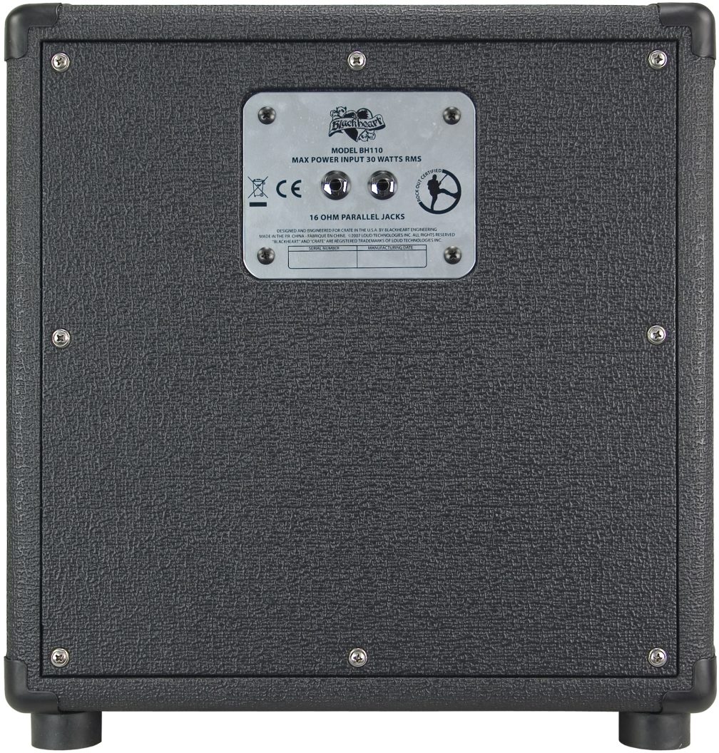Blackheart BH110 Killer Guitar Speaker Cabinet (30 Watts, 1x10"), Rear